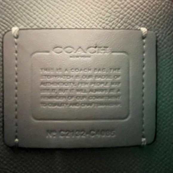 Coach Mollie Tote 25 Crossbody 2-Way Denim Ochre New without tags - Picture 9 of 9